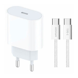 СЗУ Amaya E69S, С кабелем, Type-C, Белый