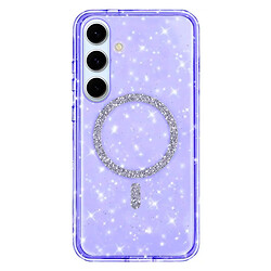 Чехол (накладка) Samsung Galaxy S26 / Galaxy S26 Pro, Epik Eclipse Sparkle, MagSafe, Фиолетовый