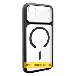 Чехол (накладка) Apple iPhone 14, GETMAN Moon Clear, MagSafe, Черный