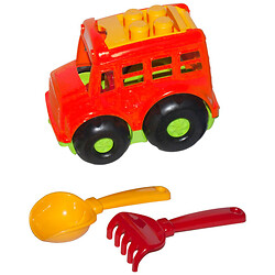 Автобус "Бусик №1" + лопатка та грабельки, Colorplast