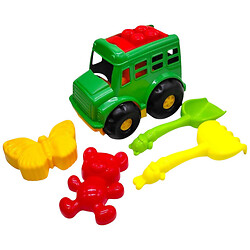 Автобус "Бусик №1" + лопатка и грабельки, Colorplast