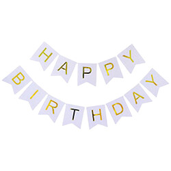 Гирлянда-растяжка флажки "Happy birthday", 12x16смx5м, Mic