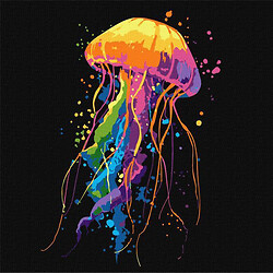 Картина по номерам "Яркая медуза", 30х30 см, Ідейка
