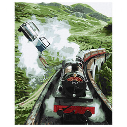 Картина по номерам "Harry Potter: Полет в Хогвартс", 40х50см, Ідейка