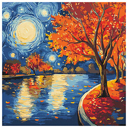 Картина за номерами "Осіння ніч", 40х40см, Ідейка
