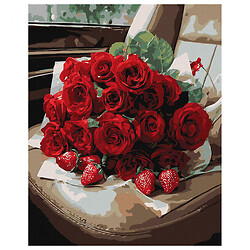 Картина по номерам "Романтический букет роз", 40х50см, Ідейка