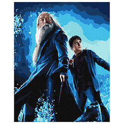 Картина по номерам с красками металлик "Harry Potter: Гарри и Дамблдор", 40х50см, Ідейка