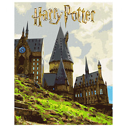Картина по номерам с красками металлик "Harry Potter: Пейзаж Хогвартса", 40х50см, Ідейка