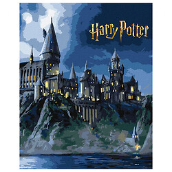 Картина по номерам с красками металлик "Harry Potter: Хогвартс ночью", 40х50см, Ідейка