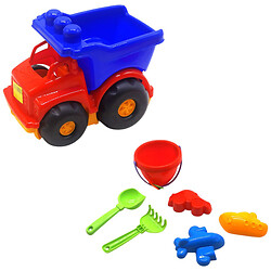 Самосвал "Тотошка" с пасочками, красно-синий, Colorplast