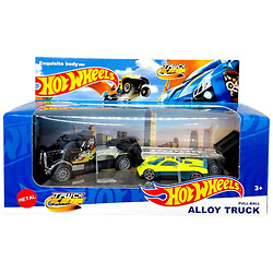 Металлический тягач с машинкой на прицепе, Mic