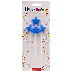 Набор свечей для торта "Звездочки", 4шт., Mic
