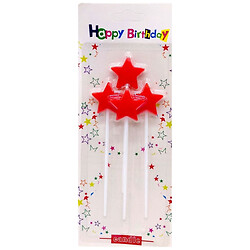 Набор свечей для торта "Звездочки", 4шт., Mic