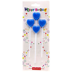 Набор свечей для торта "Сердечки", 4шт., Mic