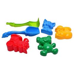 Пісочний набір "Незабудка № 4": лопатка, грабельки, 4 пасочки, Colorplast