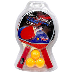 Ракетки для настільного тенісу з мʼячиками на блістері KEPAI KP-0235, Mic