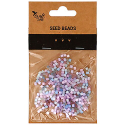 Бисер для рукоделия Craft time цветной полупрозрачный микс