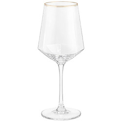 Келих для вина скляний з обідком, 430 мл