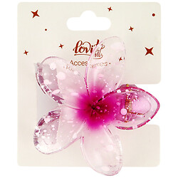 Краб для волосся пластиковий фігурний "Квітка"