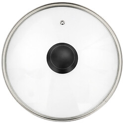 Крышка для посуды стеклянная Holmer Basic, d=24 см