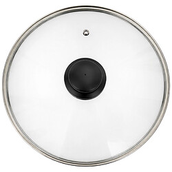 Крышка для посуды стеклянная Holmer Basic, d=26 см