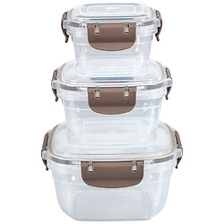 Набір контейнерів харчових герметичних квадратних StarsPlast