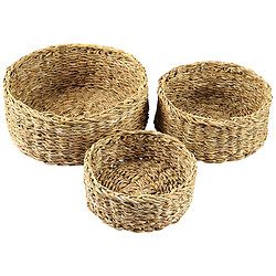 Набор корзин плетеных круглых H&S