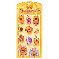 Детские наклейки объемные "Капибара", в ассортименте