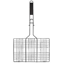 Решетка-гриль металлическая прямая с ручкой BBQ, 32,5х22 см