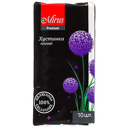 Платки носовые бумажные Mirus Premium, 3 слоя