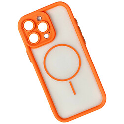 Чохол (накладка) Apple iPhone 12 Pro Max, Clear Shock Thin, MagSafe, Помаранчевий