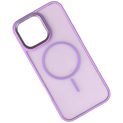 Чохол (накладка) Apple iPhone 15 Pro, Matte Corrugated Camera Thin, MagSafe, Фіолетовий