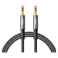 AUX кабель Remax CB08 Velocity, 2.5 м., 3.5 мм., Чорний