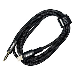 AUX кабель Remax CB08 Velocity Apple iPhone SE 2022 / iPhone 14 Pro Max / iPhone 14 Plus / iPhone 14 Pro / iPhone 14 / iPhone 13 Pro / iPhone 13 Mini / iPhone 13 / iPhone 13 Pro Max / iPhone 12 Mini / iPhone 12 Pro Max, Lightning, 1.2 м., 3.5 мм., Черный