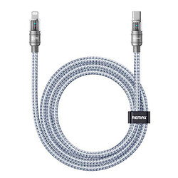 USB кабель Remax CB29 Huiying Apple iPhone SE 2022 / iPhone 14 Pro Max / iPhone 14 Plus / iPhone 14 Pro / iPhone 14 / iPhone 13 Pro / iPhone 13 Mini / iPhone 13 / iPhone 13 Pro Max / iPhone 12 Mini / iPhone 12 Pro Max, Lightning, 1.2 м., Серый