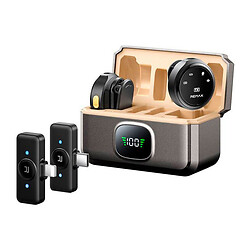 Микрофон петличный Remax K22, Серый