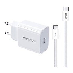 СЗУ Remax CA09 Huiying, С кабелем, Type-C, Белый