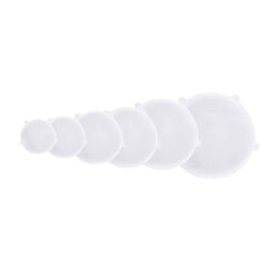 Набір силіконових кришок, Прозорий