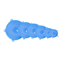 Набір силіконових кришок, Синій