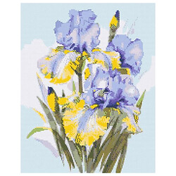 Алмазна мозаїка "Букет ірисів", 40x50 см, Origami