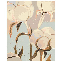 Алмазна мозаїка "Квіти бавовни", 40x50 см, Origami