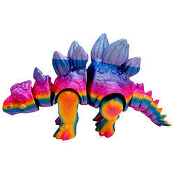 3D Іграшка рухлива "Динозавр: Стегозавр", Райдужний, 18 см, Mic