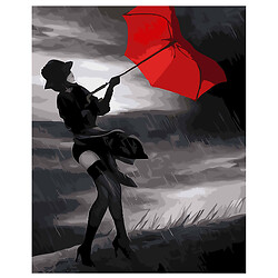 Картина за номерами "Червона парасолька", Оптифрост