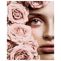 Картина по номерам "Портрет с розами", Оптифрост