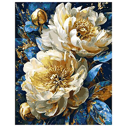 Картина по номерам с красками металлик "Королевские пионы", 40x50 см, Origami