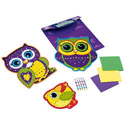 Набор для творчества с мягкой мозаикой и стразами "Мистические совы", Vladi Toys