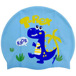 Шапочка для плавания "ДИНОЗАВР", силиконовая, в пакете, Mic