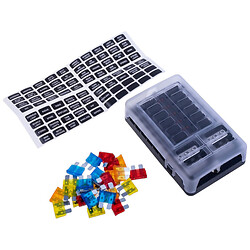 Блок на 12 запобіжників ATC/ATO, 32VDC, FB-1714