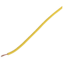 Провод многожильный 0,35мм2 (19xD0,15мм, медь) PVC (AVR0.35-19/0.15-CU-Y), Желтый