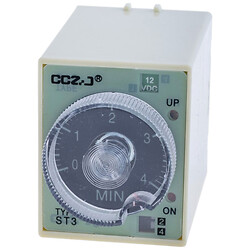 Реле часу із затримкою включення 12VDC, ST3P-AG 12VDC, 4M/40M/4H/24H